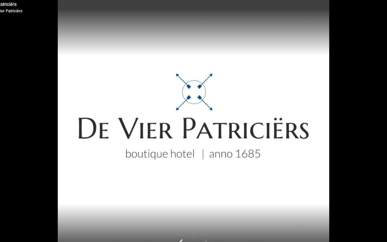 Boutique Hotel De Vier Patriciers Middelburg Exterior photo